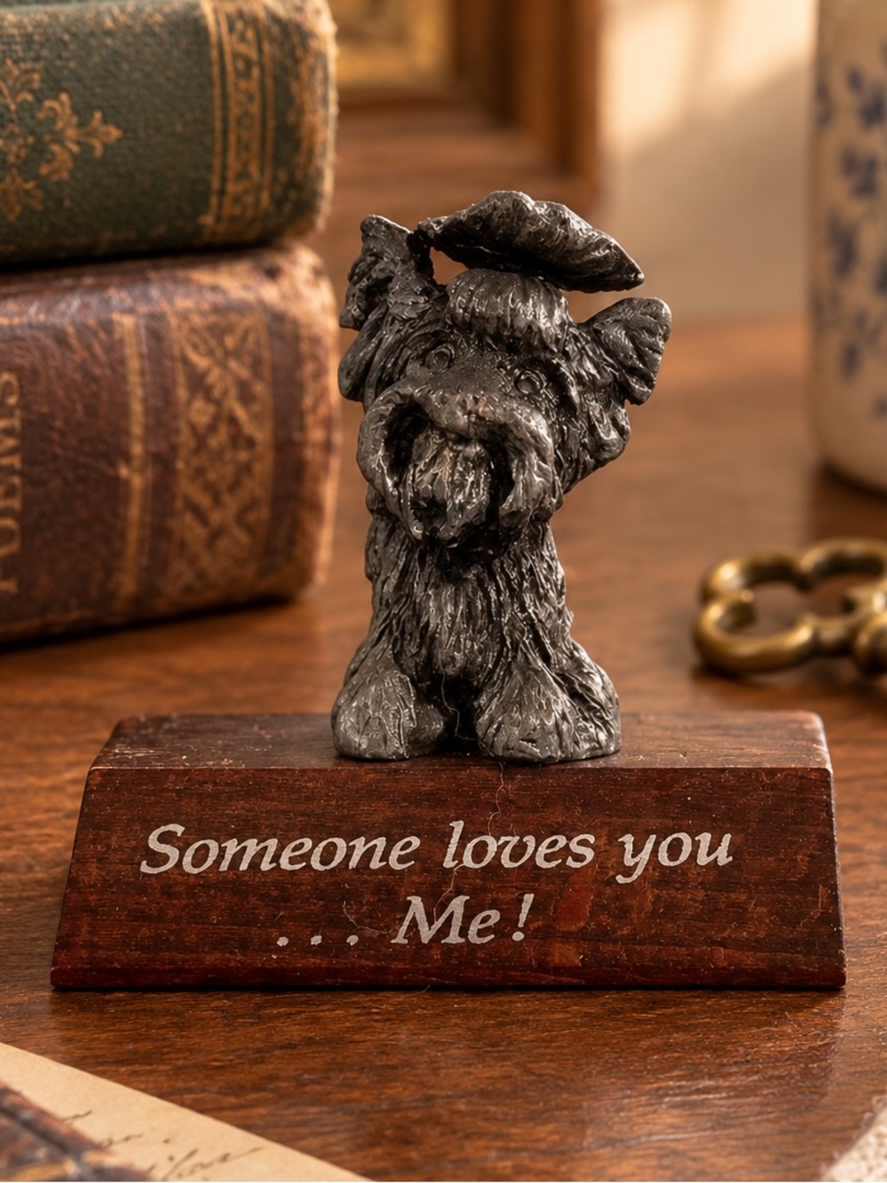 Vintage Paula’s Schnauzer Pewter Figurine 1980